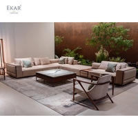 Fauteuil de détente moderne et contemporain, canapé rembourré doux avec structure en bois pour villa, hôtel, salon