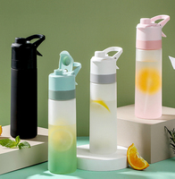 Beauchy bouteille d'eau givrée de sport de haute qualité 650ml bouteilles d'eau potable en plastique personnalisées avec tête de pulvérisation