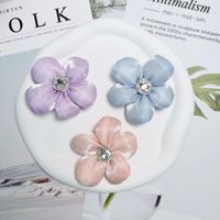 Fleur de rose en organza pailletée de 10 cm pour broche, accessoires pour cheveux, embellissement artisanal