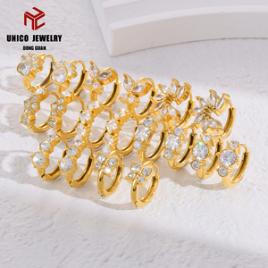 Pulverbeschichtete Edelstahl Silber/Gold Plattierte Creolen Huggie-Haken Wasserdicht Hypoallergen Unisex - Product Image 1