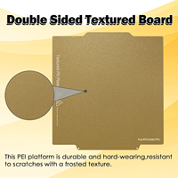 Plaque de construction originale Flashforge Creator 5 256*256mm, double face texturée, feuille d'acier flexible texturée PEI pour C5/C5 Pro