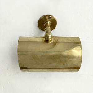 Porte-papier toilette vintage en laiton avec couvercle, support mural antique pour salle de bain, porte-rouleau de papier toilette décoratif en laiton massif - Product Image 1