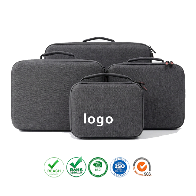 Factory Wholesale Durable EVA Zippered Waterproof Carry Storage Case Simple Style Custom Tool Case Rigid Shell Organizer