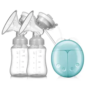 Tire-lait automatique sans fil portable mains libres double silicone électrique alimentation de bébé aspiration de lait