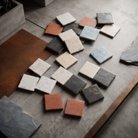 Série de carreaux en porcelaine mate Medici Quarry 100*100mm, adaptés à l'intérieur et à l'extérieur