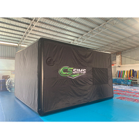 Cage d'entraînement de golf portable à prix d'usine, simulateur de golf gonflable hermétique avec projecteur et écran