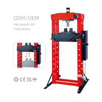 Presse hydraulique d'atelier de 20 tonnes avec manomètre pour la réparation automobile, le redressage des métaux en garage