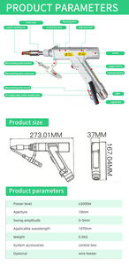 Kit de Antorcha de Soldadura Portátil ZPLASER 4 en 1 de 3KW para Antorchas de Soldadura Láser raytools BW101-GS, Pistola de Soldadura Láser Manual BH03K - Product Image 3