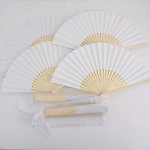 Éventail pliant japonais portable en bambou de 21 cm, peint sur mesure, pour mariages, cadeaux de mariage japonais pour invités - Product Image 2