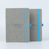 Échantillon Gratuit - Carnet de Notes A5 en Cuir PU, Cadeau d'Affaires Promotionnel, Couverture Rigide, Bande Élastique Personnalisée, Pages Lignées