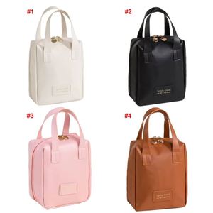 โรงงาน OEM/ODM ขายส่งกระเป๋าเครื่องสำอางพร้อมโลโก้ กระเป๋าใส่เครื่องสำอางหนัง PU สำหรับผู้หญิง กันน้ำ - Product Image 2
