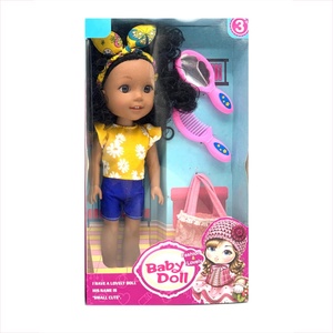 Muñeca Inflable de Juguete Modelo Africana de 14 Pulgadas, la Más Vendida, de Plástico Negro, con Música, Ropa Intercambiable, para Niños - Product Image 4