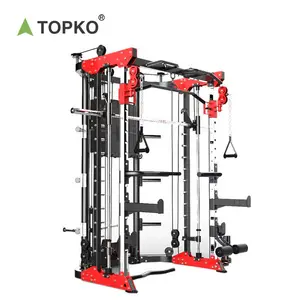 TOPKO Squat Rack Vogelst änder Portal frei Squat Rack Bankdrücken Power multifunktion ales Smith umfassendes Trainings gerät