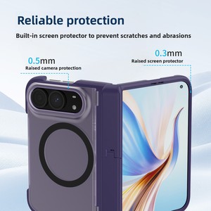 โรงงานฮวนมินนำเสนอเคสโทรศัพท์แบบพับได้สำหรับ iPhone 18 Ultra พร้อมดีไซน์ผิวด้านแบบฟรอสต์และขาตั้งแม่เหล็กสำหรับอุปกรณ์ของ Apple - Product Image 2