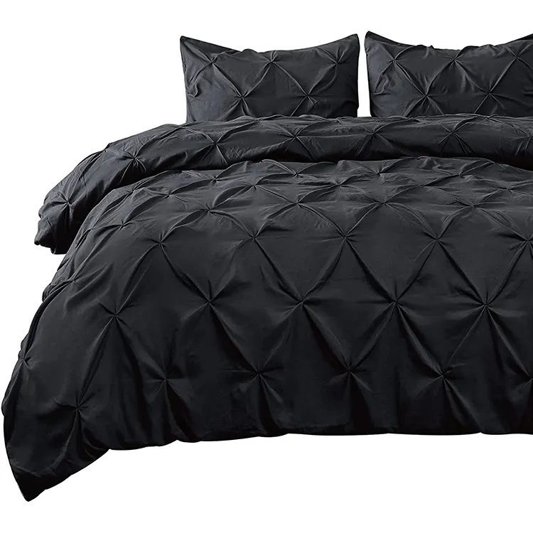 black duvet cover set