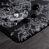 Haute qualité Logo oeuvre imprimé personnalisé bricolage à faible bruit tapis de souris en verre impression HD lisse Skypad verre tapis de souris de jeu personnalisé