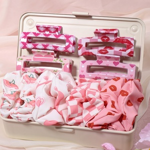 Pinzetta Love Cupid Rose grande Volume di capelli squalo pinza in plastica resistente acetato accessorio per capelli per le ragazze per san valentino - Product Image 2