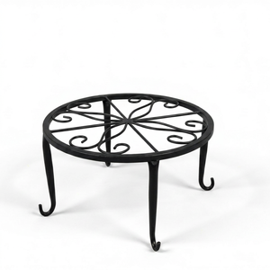 Soporte de Metal Negro para Plantas, Soporte Elevado para Macetas de Interior y Exterior, Exhibidor Decorativo para Jardín - Product Image 1