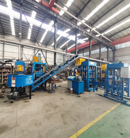 Machine automatique de fabrication de blocs QT4-15, machine à fabriquer des briques creuses en béton, briques autobloquantes, Max Yellow Spain Blue