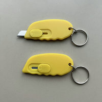 Couteau utilitaire miniature rétractable portable, porte-clés, coupe-boîte de poche, ouvre-lettre, outil de déballage de colis express, papeterie de bureau