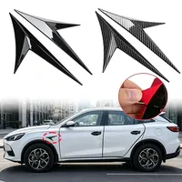 Une paire d'autocollants universels en forme de V pour aérateurs latéraux de voiture, décoration de carrosserie, prise d'air de capot, couvercle de prise d'air pour capot moteur