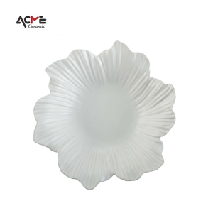 Modern Matte <strong>Flower</strong>-shape <strong>Ceramic</strong> Fruit <strong>Plate</strong> Set Textured Design Tableware Decorative Bowl&amp;<strong>Plates</strong> for Home - Product Image 5