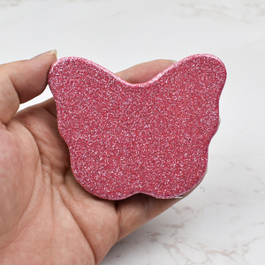 Piccolo specchietto per il trucco da viaggio carino di lusso rosa farfalla doppio lato tasca compatta specchietti pieghevoli - Product Image 4