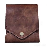 Portefeuille compact vintage fin et mince en cuir PU pour hommes, multifonctionnel, portable et durable