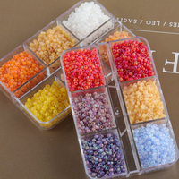 Givré AB Couleurs Cristal Lâche Bijoux Perle 10G/Baril Premium 12/0 2mm Rocailles Verre Mat Perles De Rocaille