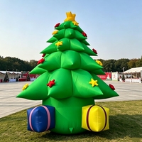 Modèle de décoration publicitaire de sapin de Noël gonflable en PVC durable et festif, étanche et de plus de 3,6 m de haut pour l'extérieur
