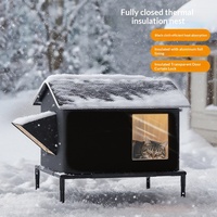 Meilleure vente : Maison pour chat d'extérieur style igloo, isolée, imperméable, pliable, climatisée, en tissu, multi-tailles, toutes saisons