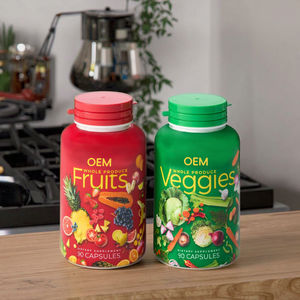Vegane Obst-und Gemüse kapseln des OEM-Herstellers Natürliche Nahrungs ergänzungs mittel für pflanzliche Nahrungs ergänzungs mittel - Product Image 4
