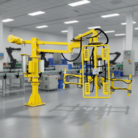 Bras manipulateur pneumatique industriel avec ventouse de levage et équilibreur d'air pour la manutention et la palettisation des matériaux