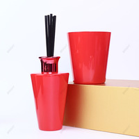 Grosir botol lilin kaca mewah Natal kosong dan botol penyebar Aroma keseluruhan Set kemasan untuk dekorasi rumah
