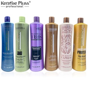 Tratamiento Capilar Profesional de Keratina Brasileña con Proteína de Cacao para Alisado y Nanoplastia - Product Image 1