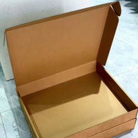 Kotak Kemasan Kertas Kraft Kustom Kotak Kertas Ramah Lingkungan dengan logo Kotak Pengiriman Lipat dan Kotak Pengiriman untuk Pakaian
