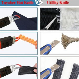 أداة قطع كهربائية ساخنة HIBIN HB8720 - شفرة من الفولاذ المقاوم للصدأ قابلة للتخصيص لقطع القماش/الحبل/الفوم/حزام النسيج - Product Image 5