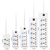 Protector de Sobretensión PDU de 6 Tomas con Cable de Extensión Largo