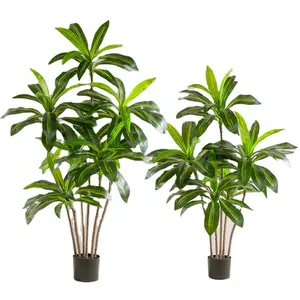 Artificial Brasiletto Palm Tree Decor Trees Greenery For Indoor Outdoor Green Plants