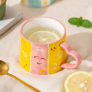 Taza de Cerámica de Porcelana de Gran Capacidad con Forma de Corazón, Taza de Café Extra Grande para Latte, Cappuccino, Desayuno, Smoothie, Apta para Microondas - Product Image 4
