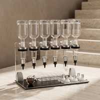 Distributeur de parfum professionnel à 6 têtes, flacon en verre avec pompe pulvérisatrice, présentoir pour bar à parfums