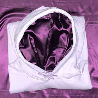 Sweat à capuche de luxe en coton et polyester surdimensionné pour hommes sweat à capuche femme sweat à capuche personnalisé en satin de soie doublé avec capuche en soie