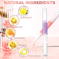Stylo à huile pour cuticules, motif carré, flacon de 5 ml, soin nourrissant pour les ongles, protection de la surface de brossage, 15 saveurs d'huile