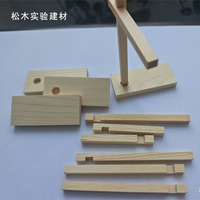 Bâtonnets en bois de pin naturel lisse et sablé, rectangulaires, pour projets d'art DIY faits à la main et utilisation en parc