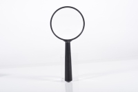 Classic GUANYIDA Handheld Magnifier with Round Handle 75mm Acrylic High Clarity Lens 170x78x15mm Model G-888B-075