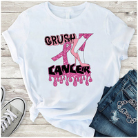 Transferts DTF pour T-shirts : Motifs de lutte contre le cancer du sein pour vêtements