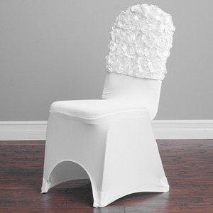 Wholesale Rosette Square <strong>Half</strong> Back <strong>Chair</strong> <strong>Covers</strong> - Product Image 4