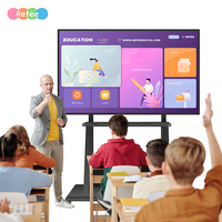 Écran Multitouch de 65, 75, 85, 98 pouces pour salle de réunion, écran Lcd intelligent, tableau blanc interactif électronique Portable pour l'enseignement