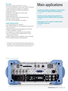 Équipement de formation pour l'analyse des signaux radio et télévisuels, récepteurs de mesure et de test Rohde&Schwarz - Product Image 5