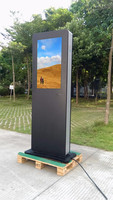 Pantalla LCD para Publicidad Exterior de 32 Pulgadas y 1500 Nits de Alto Brillo, Tótem Vertical Impermeable para Señalización Digital